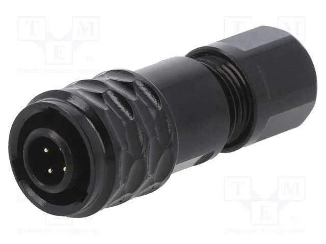 Ficha, SA6, macho, PIN: 4, IP67, 3,5÷4mm, 3A, sol.