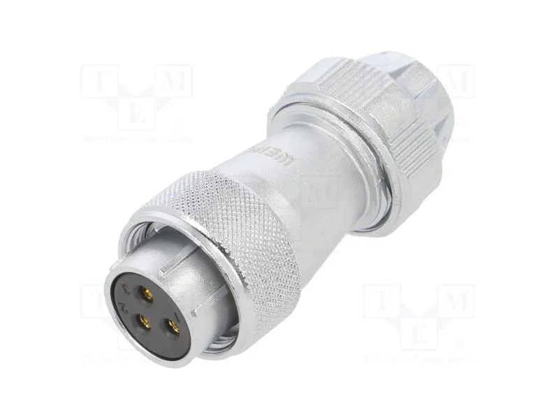 Ficha, Wf20, Fêmea, Pin: 3, Ip67, 9÷10,5mm, 25a, Solda, com Cabo, 500v