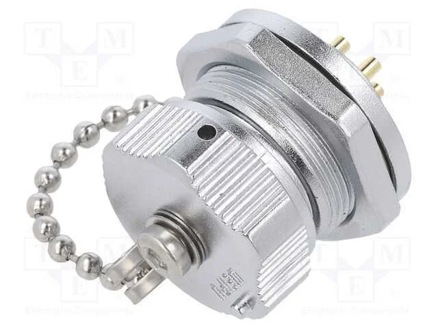Tomada, Wy16, Macho, Pin: 4, Ip67, 15a, Solda, 500v, 2mm2, Dourado