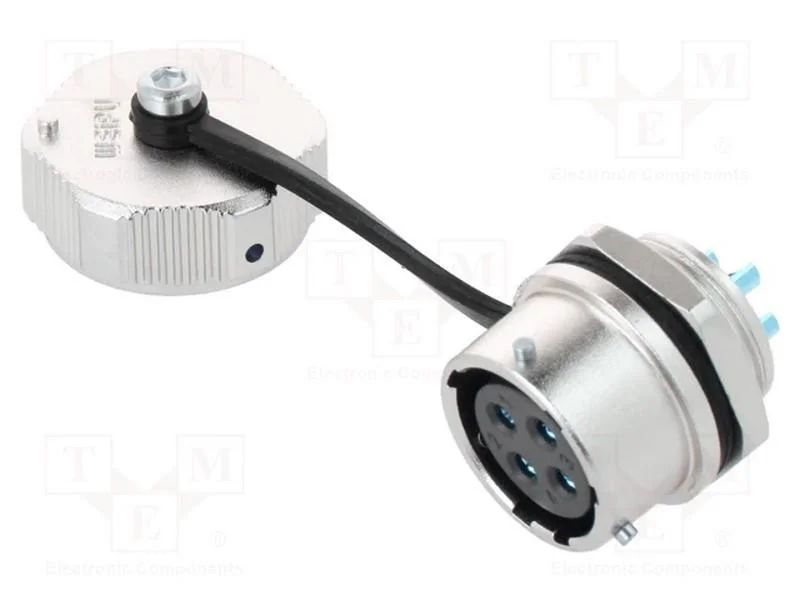 Tomada, WY20, fêmea, PIN: 4, IP67, 25A, solda, 50.