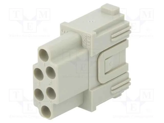 Conector: HDC, módulo, fêmea, MIXO, PIN: 6, sem c.