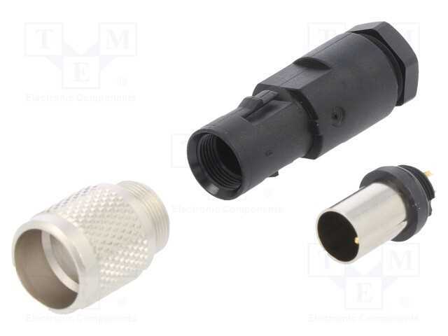 Conector: M9, Ficha, 712, Macho, Pin: 2, Rosca Externa,Torcidos