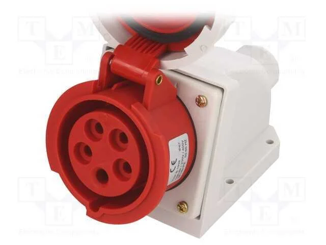 Conector: de alimentação AC 3 fases, tomada, fême.