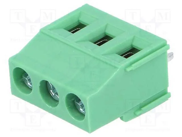PCB bloco terminal, angulares 90, 5,08mm, faixas:.