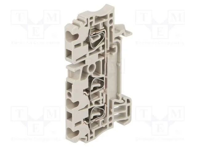 Conector: de carril, 2,5mm2, faixas: 1, braçadeir.