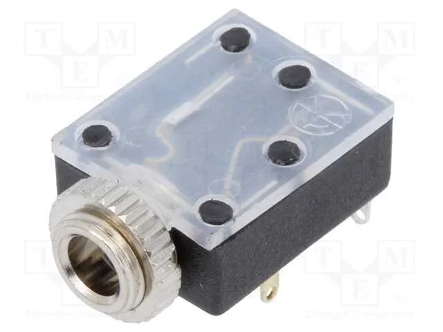 Tomada, Jack 3,5mm, Fêmea, Stereo,Com Interruptor Duplo, Tht
