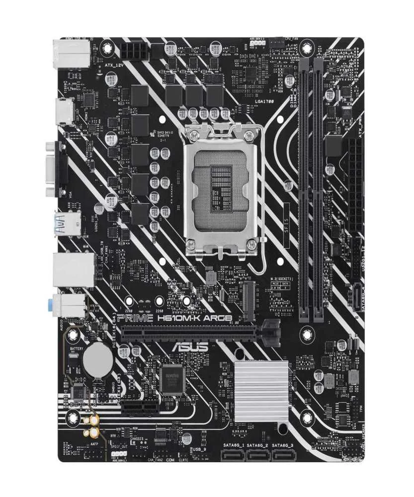 Asus Prime H610m-K Argb Intel H610 Lga 1700 Micro.