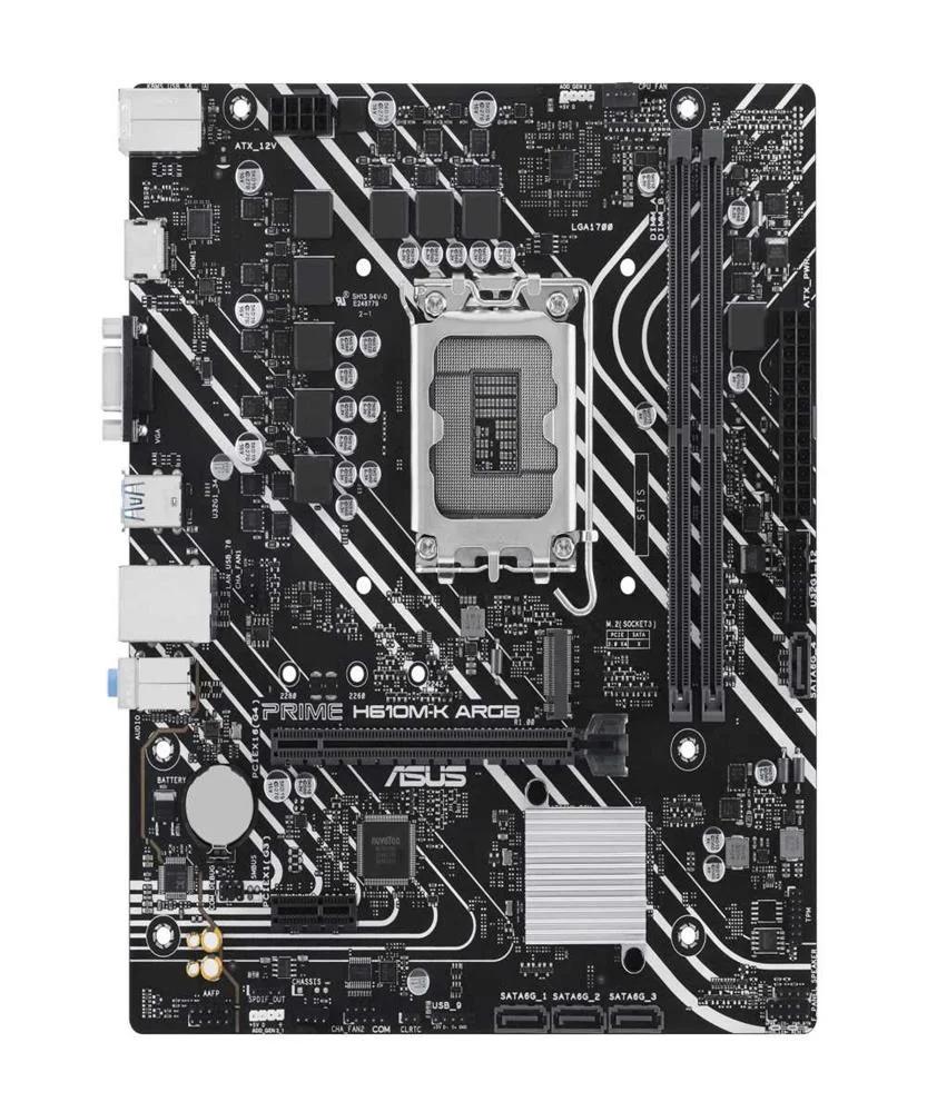 Asus Prime H610m-K Argb Intel H610 Lga 1700 Micro.