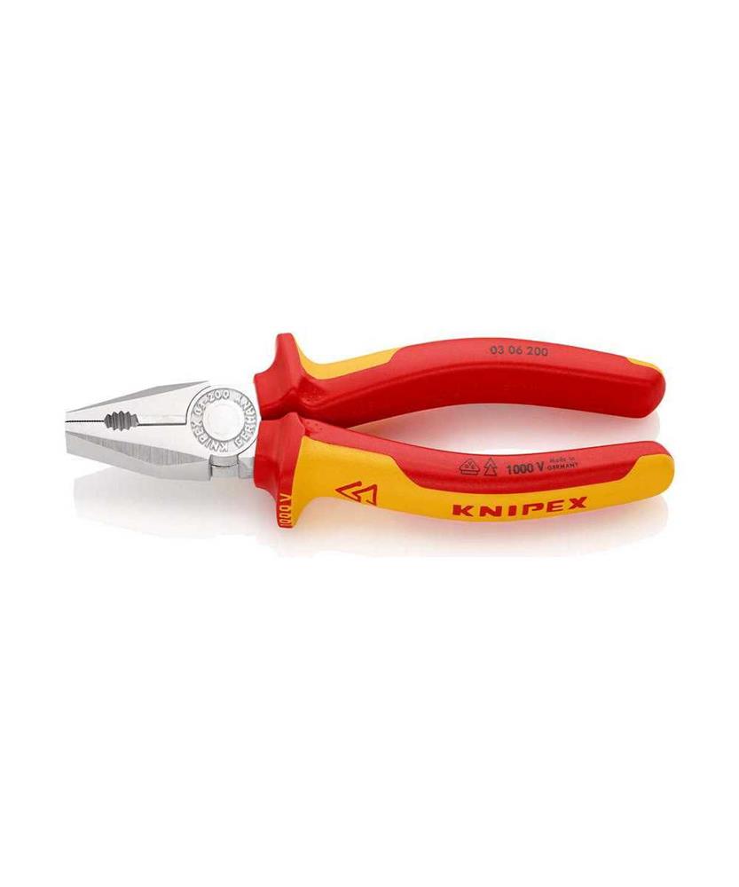 Alicates Universais 200x65x20mm 0306200 Knipex