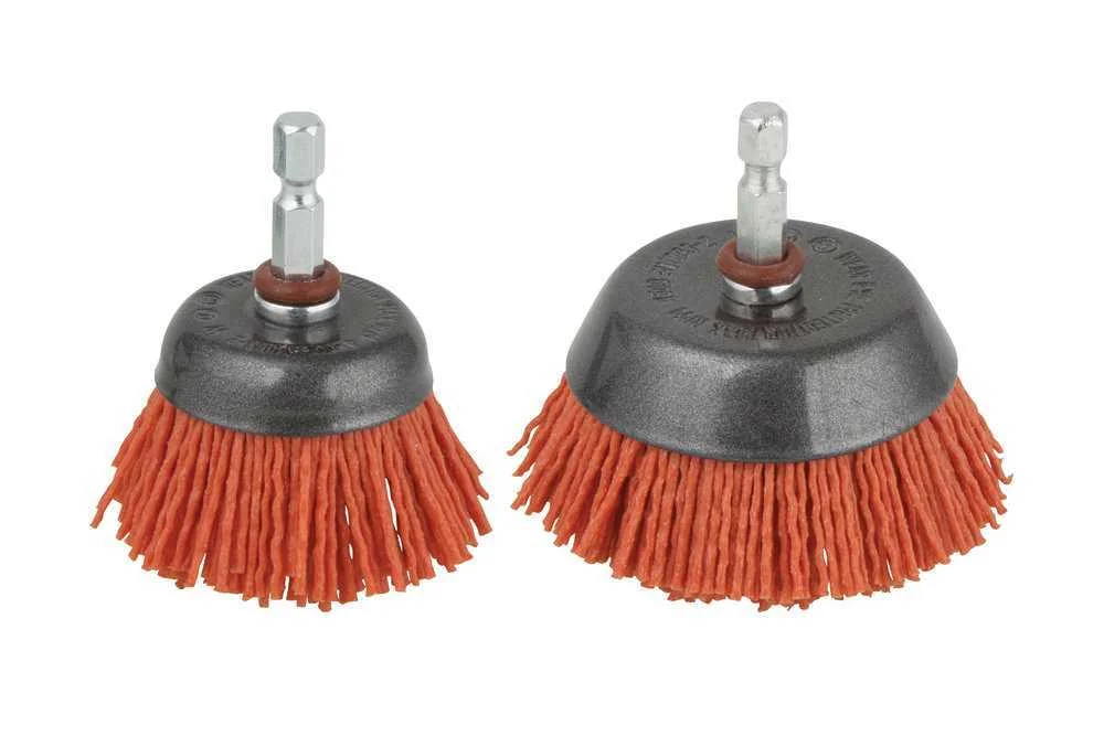 Escova Tipo Ta&ccedil;a em Fio de Nylon, Agressiva, Haste Hexagonal &Oslash;50mm 1505000 Wolfcraft