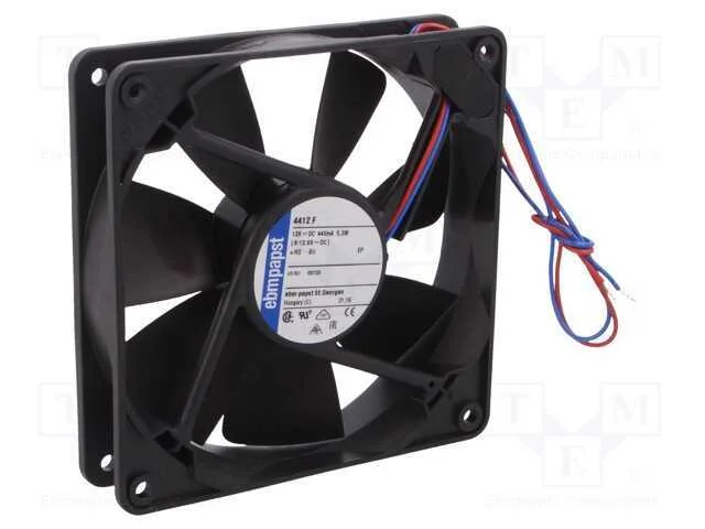 Ventilador: Dc, Transversal, 12vdc, 119x119x25mm, 170m3/H, 43dba