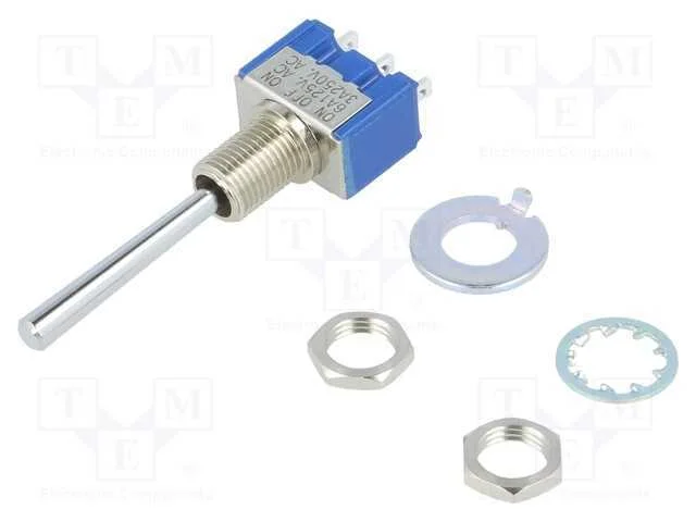 Interruptor: de alavanca, Pos: 3, SP3T, ON-OFF-ON.