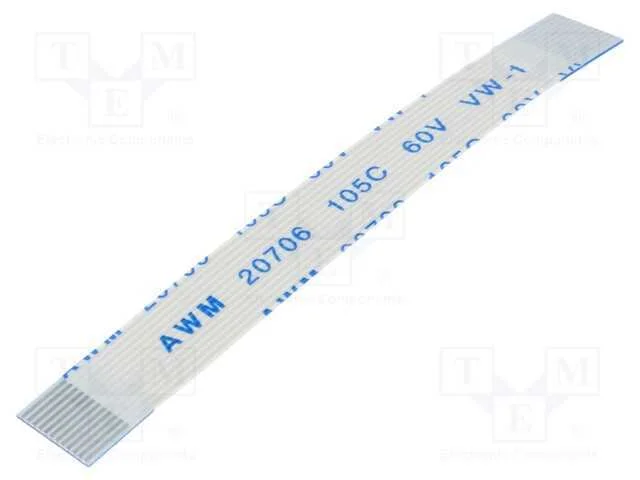 Fita FFC, Fios: 12, Raster fita: 0,5mm, contactos.