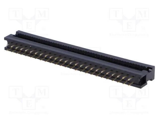 Idc de Transição, Pin: 50, Idc,Tht, para Fita, 1,27mm, 1a, Preta