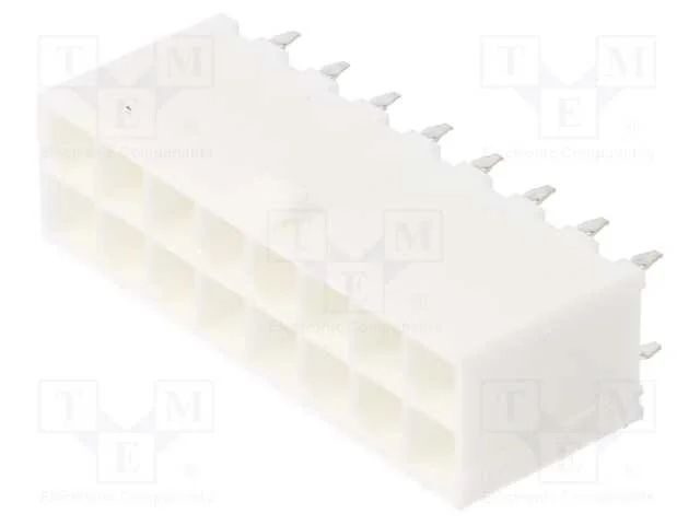 Tomada, fio-placa, macho, Mini-Fit Jr, 4,2mm, PIN.