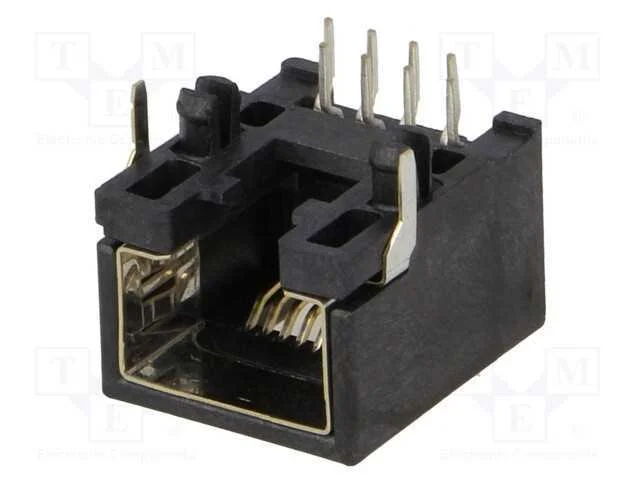 Tomada, RJ45, PIN: 8, Cat: 3, blindadas,de perfil.