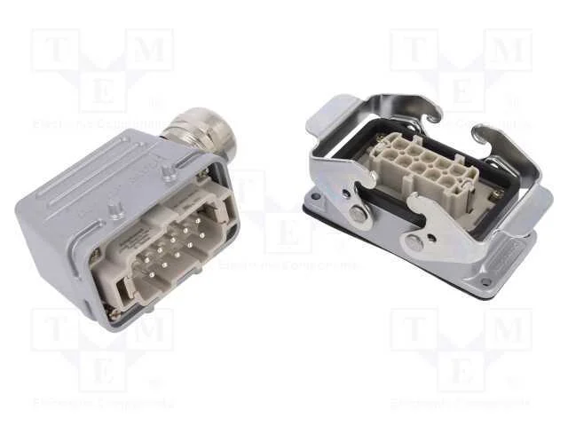 Conector: HDC, macho + fêmea, C146, PIN: 10, 10+P.
