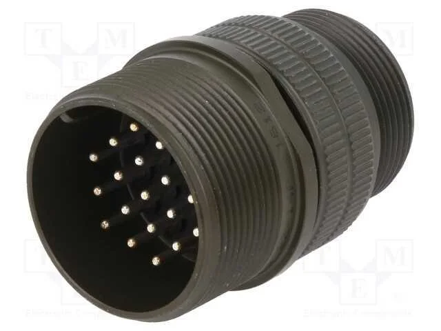 Conector: redondos, tamanho 22, MS/DS, liga de al.