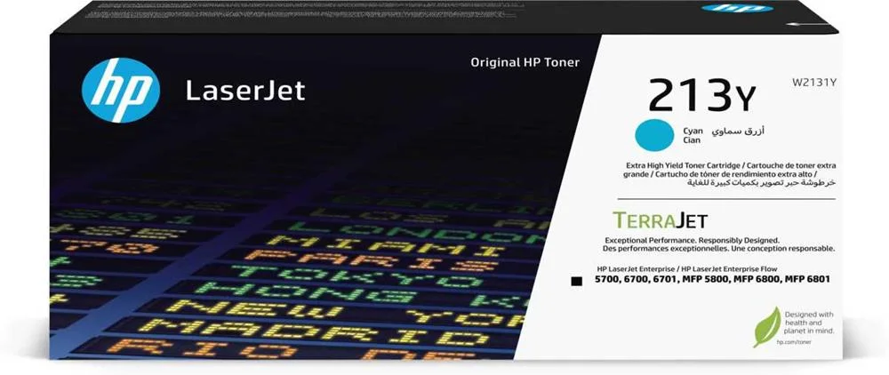 Hp Toner Cart. W2131a (213a) For Color Laserjet Enterprise Flow Mfp 6800 / Flow Mfp 6801 / Mfp 6800 
