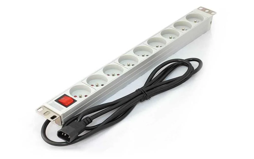 Digitus A-19-Strip-4-Imp Power Distribution Unit (Pdu) 1u White 9 Ac Outlet(S)