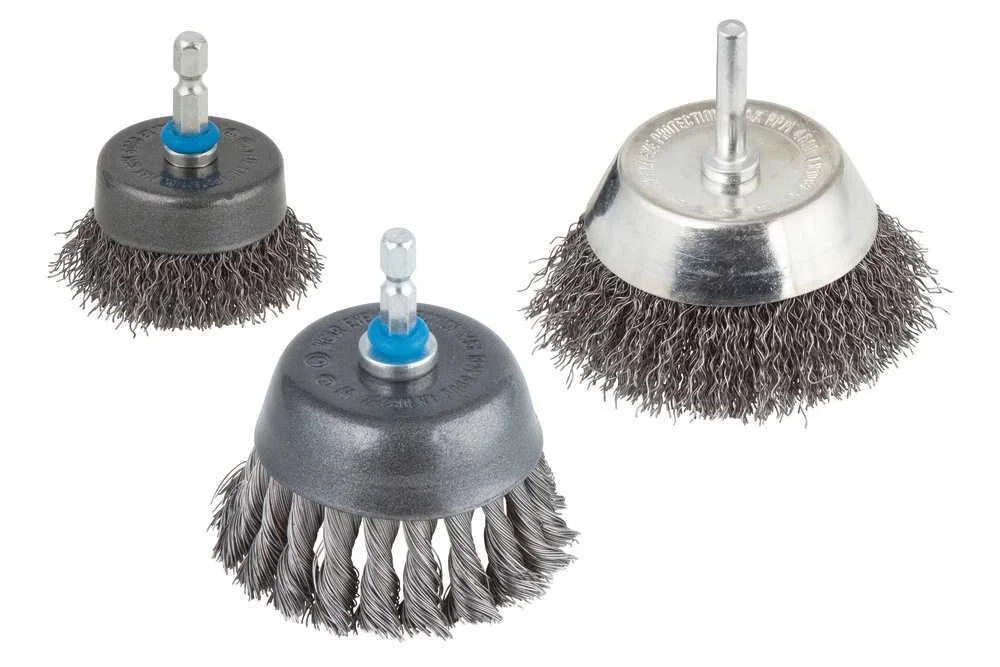 Escova Tipo Ta&ccedil;a em Fio de A&ccedil;o; Haste Hexagonal, &Oslash;75mm 2108000 Wolfcraft