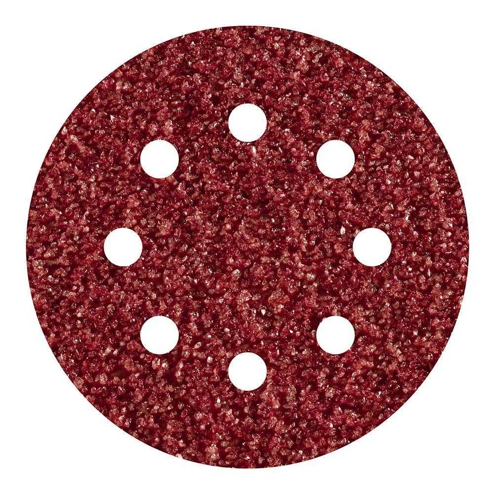 Pack 5 Lixas Adesivas, Corindon Grao 60 Perfuradas &Oslash;125mm 2250000 Wolfcraft