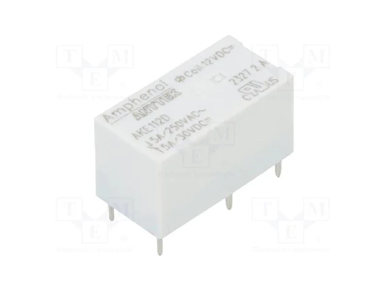 Relé: Eletromagnético, Spdt, Ubobina : 12vdc, 5a, 5a/250vac, Pcb
