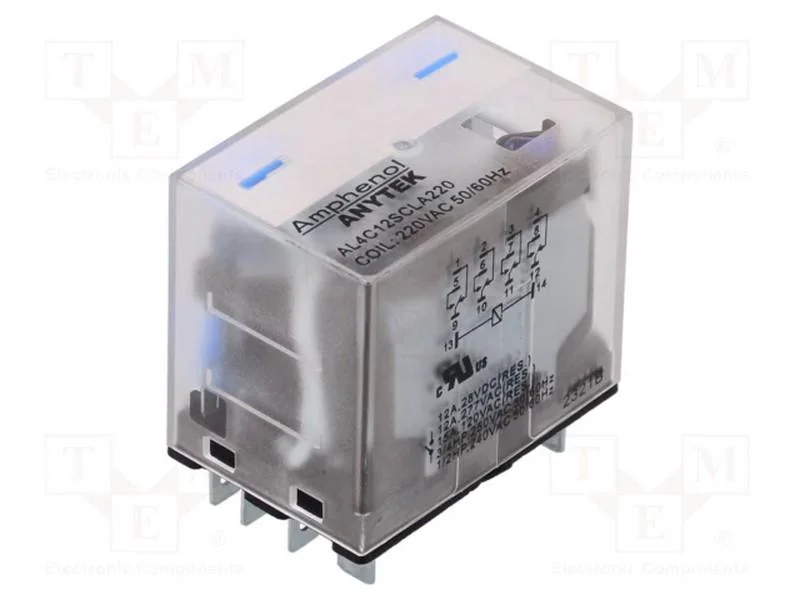 Relé: electromagnéticos industriais, 4PDT, 220VAC.