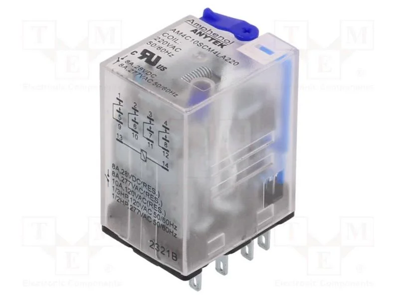 Relé: Electromagnéticos Industriais, 4pdt, 220vac.