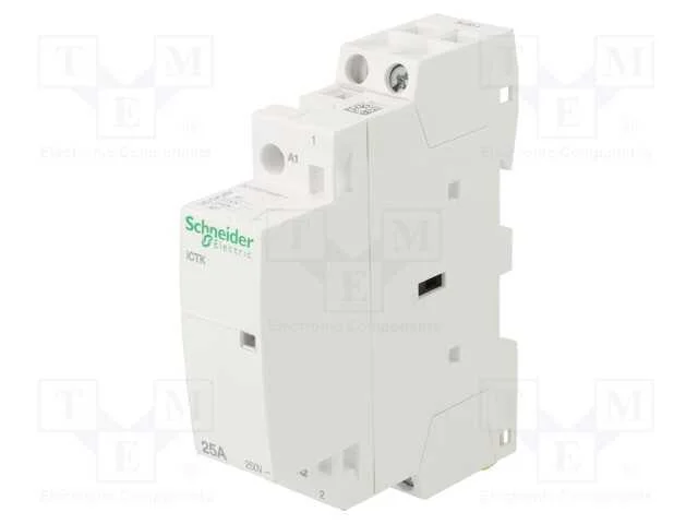 Contator: 1-De Polo de Instalação, 25a, 230÷240vac, No, Ip20, 500v