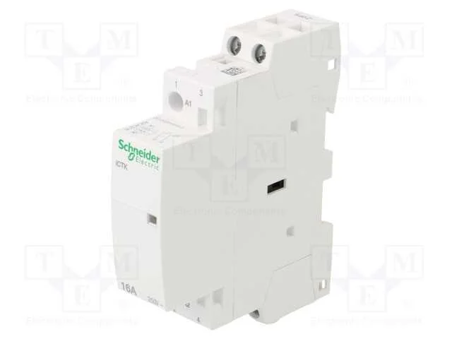Contator: 2-De Polo de Instalação, 16a, 230÷240vac, No X2, Ip20