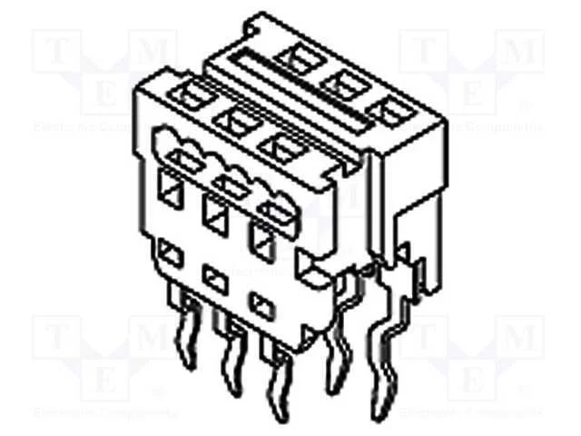Passo, fio-placa, PIN: 14, 1,27mm, IDC,THT, para .