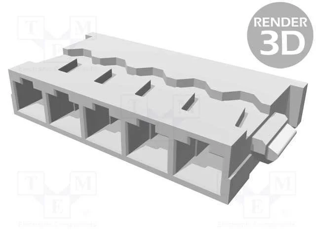 Ficha, fio-placa, f&ecirc;mea, 1,2mm, PIN: 5, com cabo,.