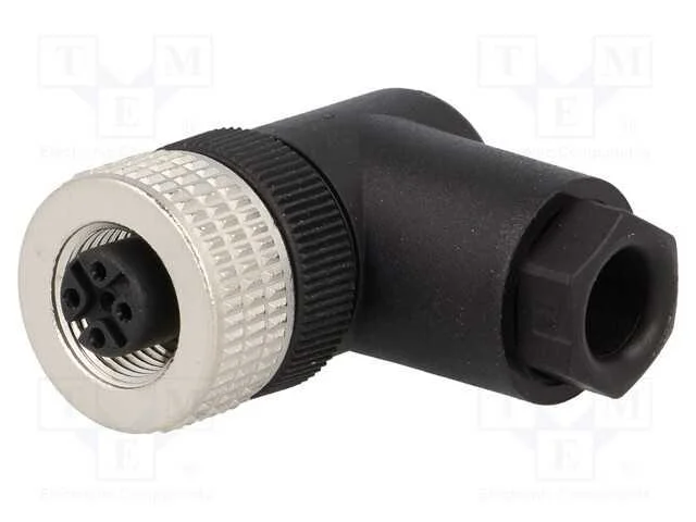 Ficha, M12, Pin: 4, Fêmea, Código A-Devicenet / Canopen, com Cabo