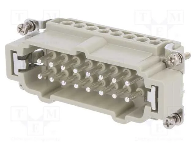 Conector: HDC, inserto de contatos, macho, DE, PI.