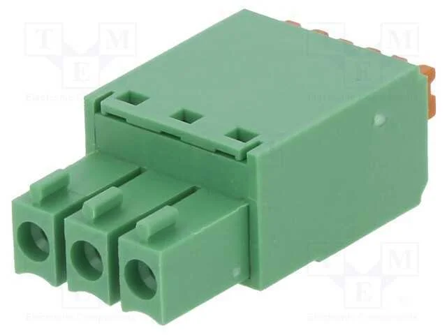 Bloco terminal separável, 3,5mm, faixas: 3, simpl.