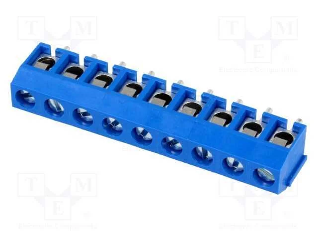 Pcb Bloco Terminal, Angulares 90, 5mm, Faixas: 9, para Pcb, 17,5a