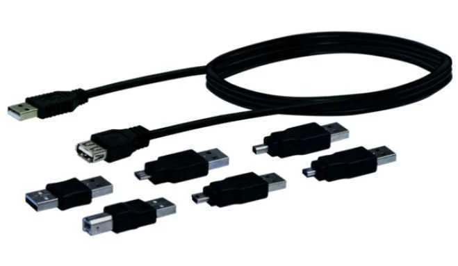 SCHWAIGER CAUSET531 CABO USB USB 2.0 USB A PRETO