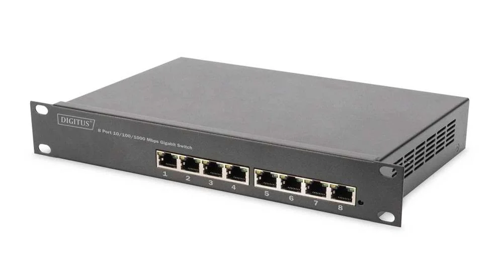 Digitus Switch 8-Port  Gigabit 80w  Poe Managed   Schwarz