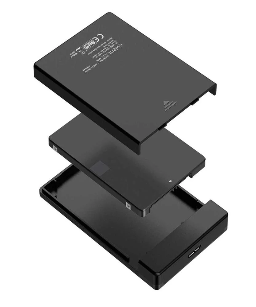 Caixa Externa 2.5" Ewent Ew7049 Usb 3.2 Gen 1 (Usb 3.0) Sata Hdd/Ssd Preto