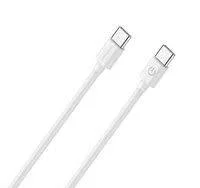 Realpower Lade/Datenkabel Usb-C Auf Usb-C     1m Weiß     3a
