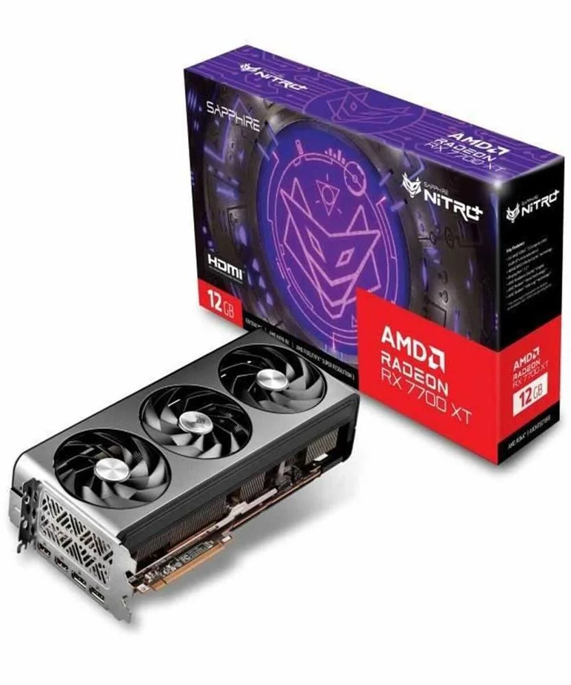 Sapphire Radeon Rx 7700 Xt Nitro+ Gaming Oc 12gb Gddr6 Graphics Card