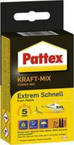 Pattex Zweikomponenten-Kleber Kraft-Mix, 2 St × 12 G
