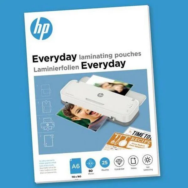 Hp Laminierfolien Everyday A6  80 Micron  25x