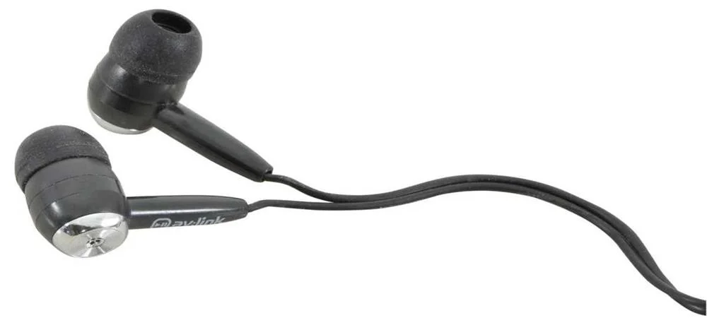 Auscultadores Stereo Intra-Auriculares, Preto, Ec9b