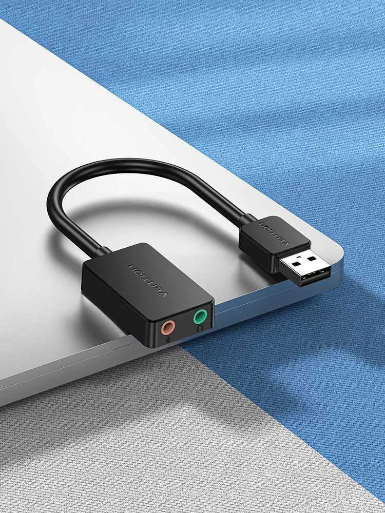 External Sound Card Usb 2.0 Vention Cdyb0 2-Port 0.15m