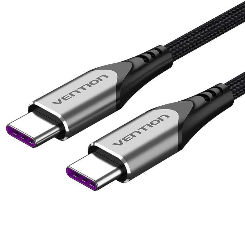 Usb-C To Usb-C Charging Cable, Vention Taehf, Pd 5a, 1m (Black)