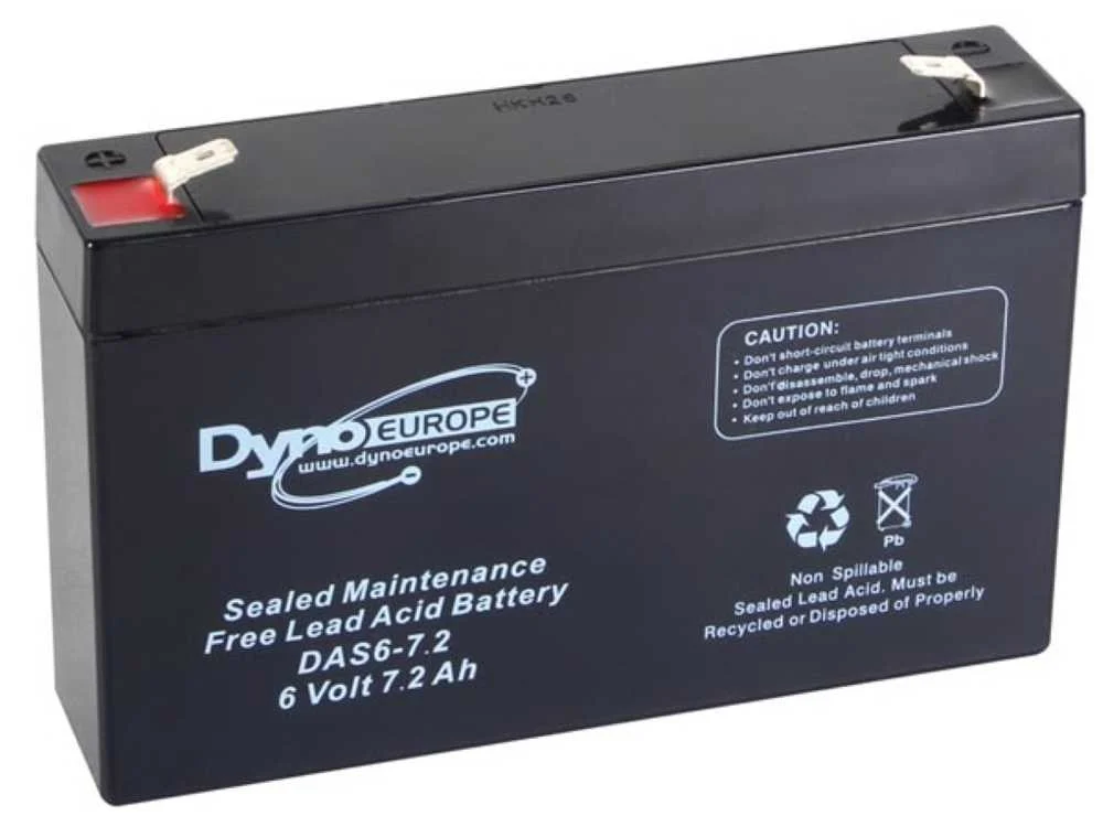 Lead Acid Battery 6 V - 7.2 Ah 150 X 34 X 100 Mm