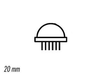 Lâmpada LED Jumbo 20mm Vermelha Difusa