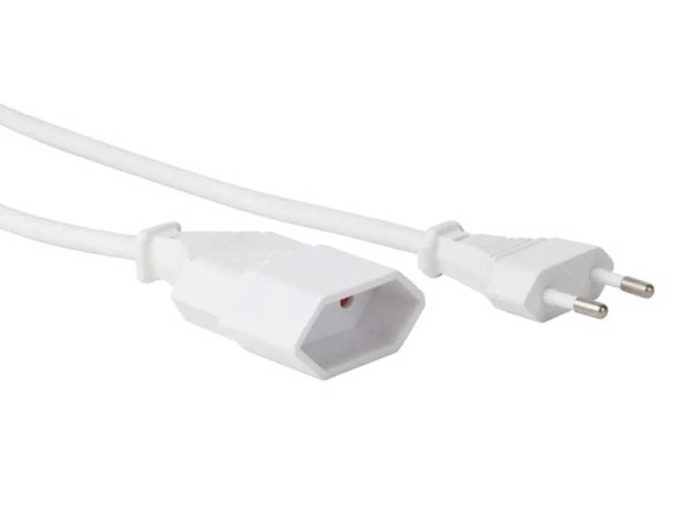 Cabo de Alimentação Branco Cee 7/16 "Europlug" + .